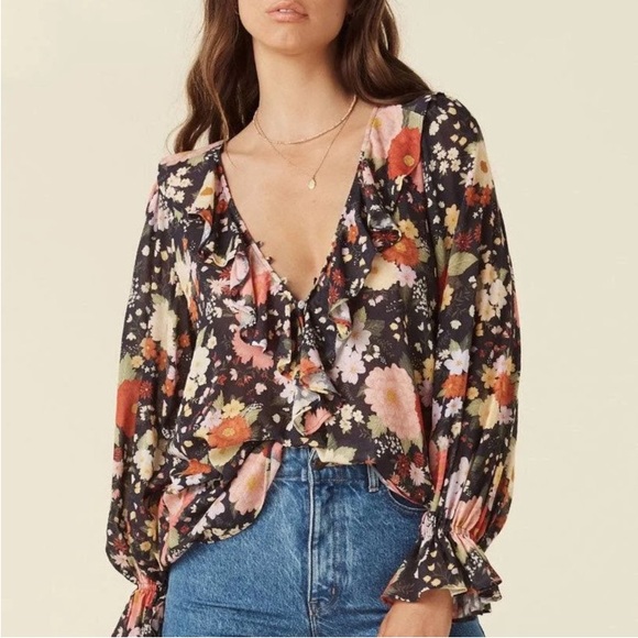 Spell & The Gypsy Sangria Floral Blouse - Picture 1 of 7